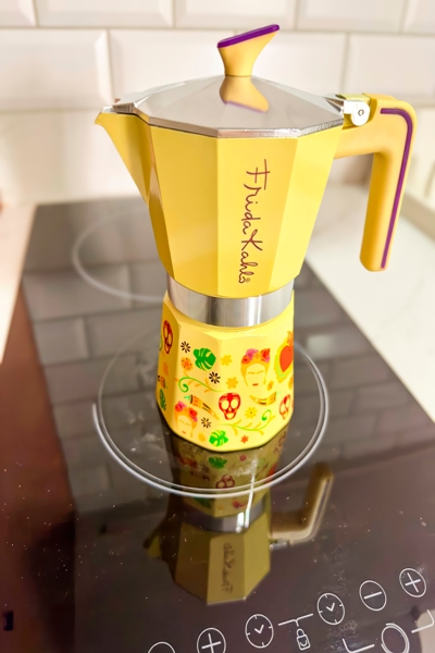 Cafetera italiana personalizada Frida Kahlo